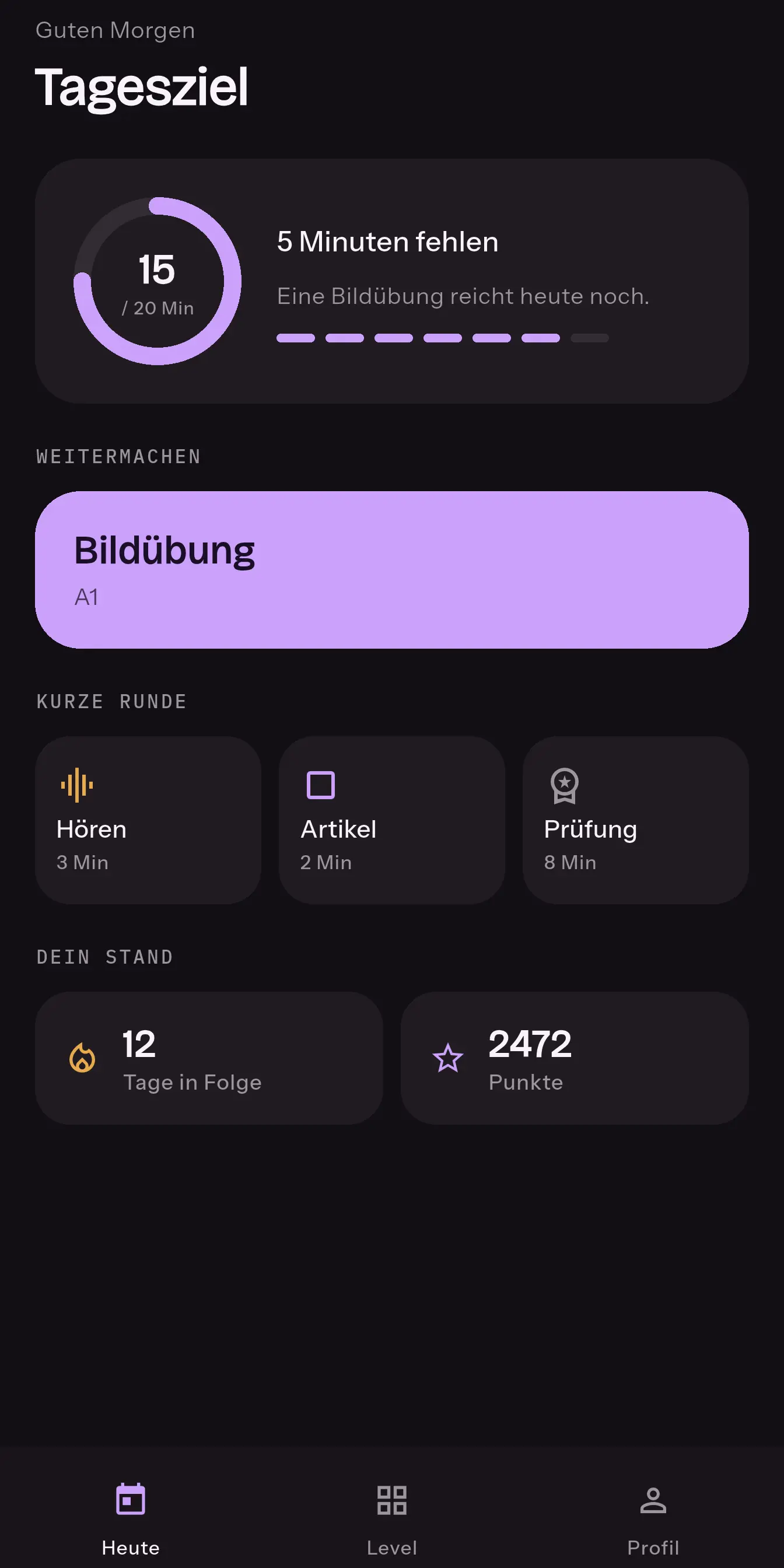 Deutsch A1 A2 B1 B2 + Prüfung Screenshot 1